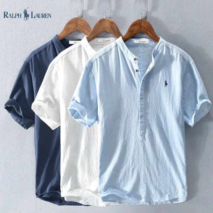 RL | Camisa de lino de verano – Estilo premium para hombre